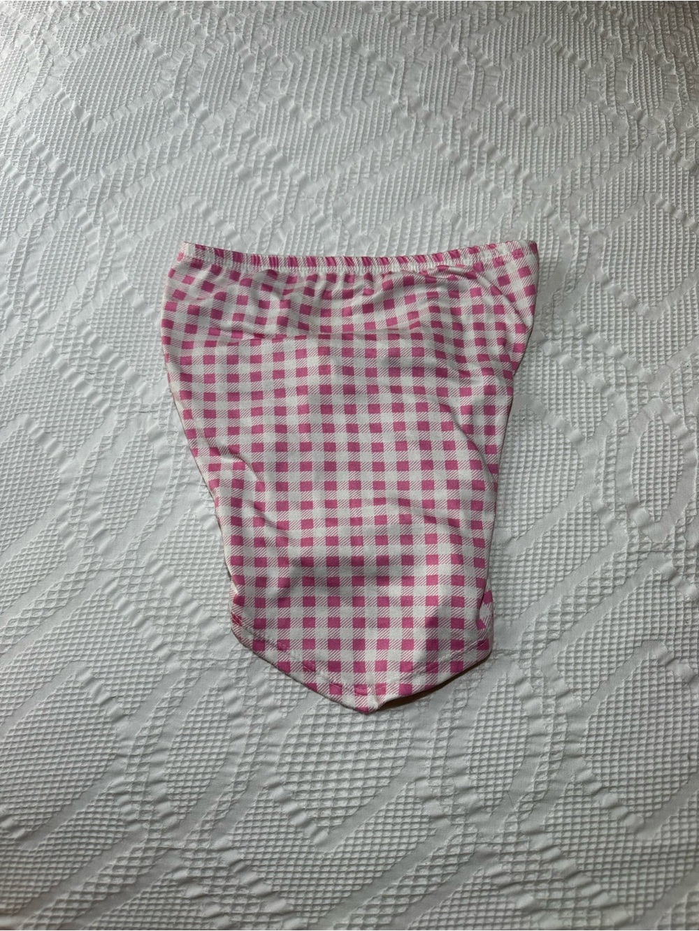 gaze Pink Gingham Women’s Tie back Halter top